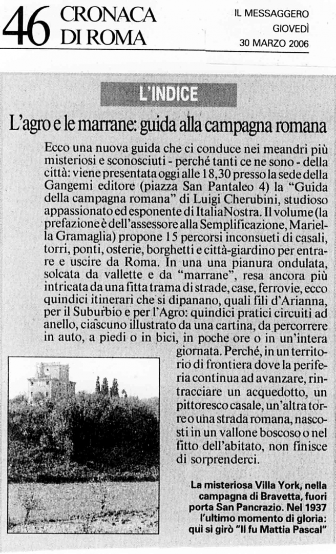 Guida della Campagna Romana | Gangemi
