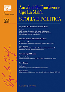 Annali della Fondazione Ugo La Malfa XXV - 2010