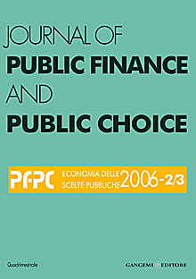 Journal of Public Finance and Public Choice n. 2-3/2006