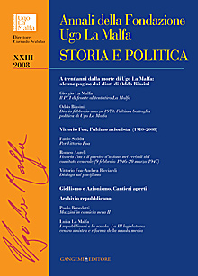 Annali della Fondazione Ugo La Malfa XXIII - 2008
