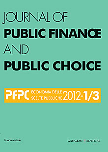 Journal of Public Finance and Public Choice n. 1-3/2012
