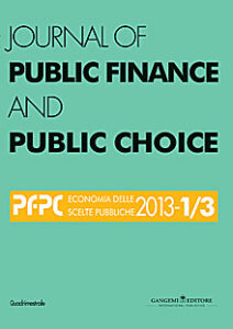 Journal of Public Finance and Public Choice n. 1-3/2013