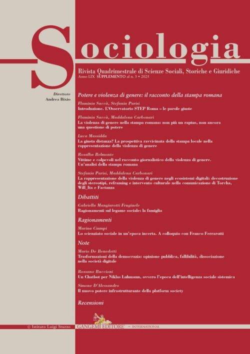 Sociologia n.3/2025 supplemento
