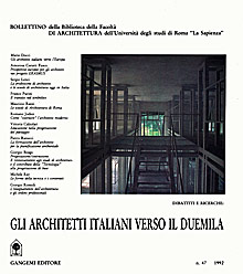 Gli architetti italiani verso il Duemila