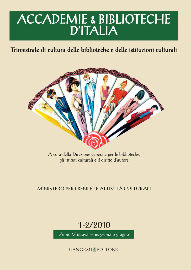 Accademie & Biblioteche d'Italia 1-2/2010