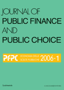 Journal of  Public Finance and Public Choice n. 1/2006