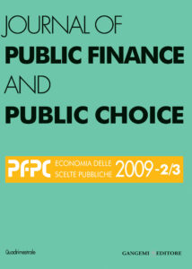 Journal of Public Finance and Public Choice n. 2-3/2009