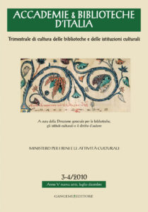Accademie & Biblioteche d’Italia 3-4/2010