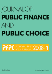 Journal of public Finance and Public Choice n.1/2008
