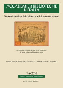 Accademie & Biblioteche d’Italia 1-2/2014