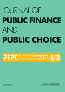 Journal of Public Finance and Public Choice n. 1-3/2013