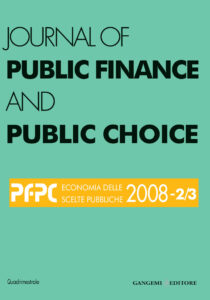 Journal of Public Finance and Public Choice n. 2-3/2008