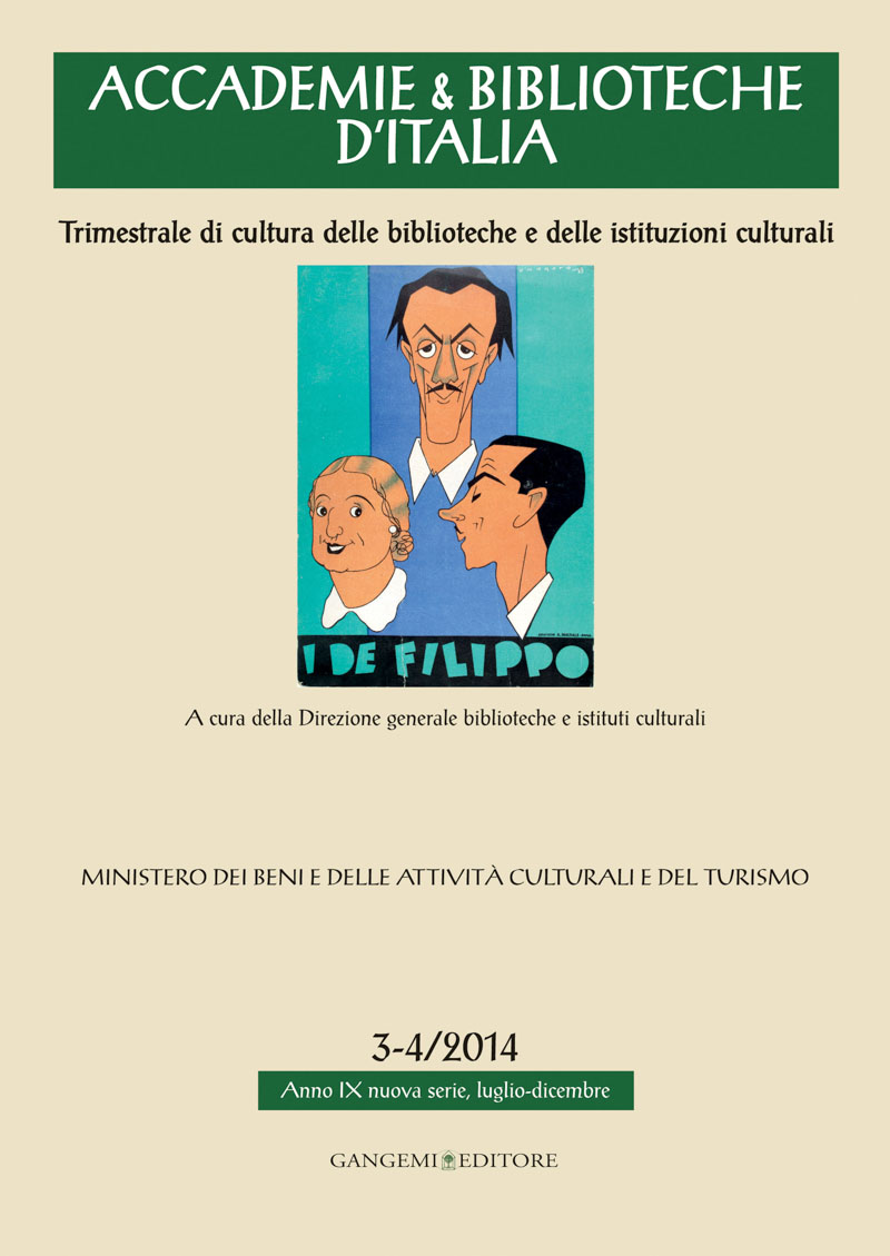 Accademie & Biblioteche d'Italia 3-4/2014