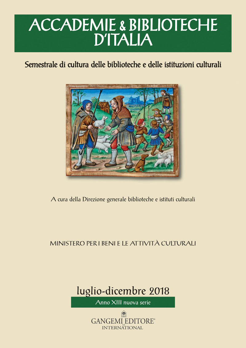 Accademie & Biblioteche d'Italia 3-4/2018
