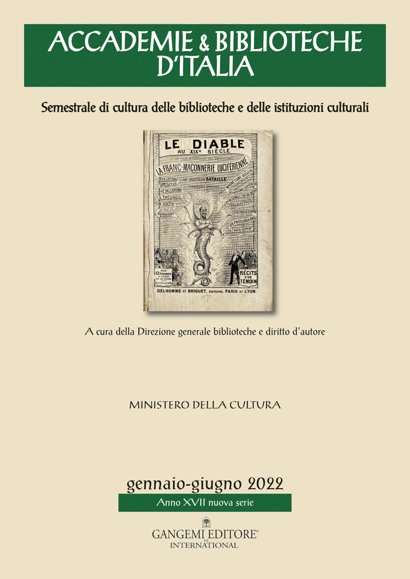 Accademie & Biblioteche d'Italia 1/2022