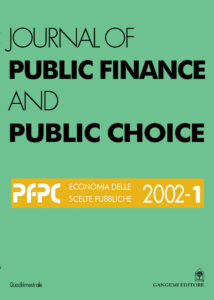 Journal of Public Finance and Public Choice  n. 1-2002