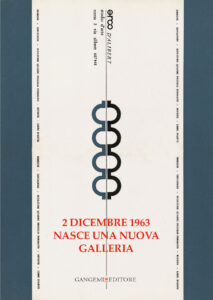 2 Dicembre 1963 nasce una nuova galleria