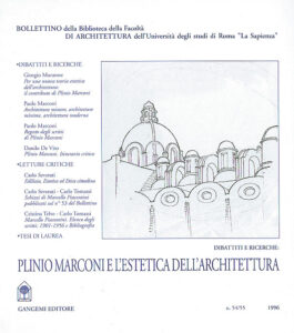 Plinio Marconi e l’estetica dell’architettura